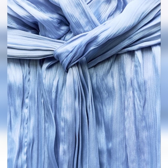 Zara NWTs Satin Jumpsuit With Wrinkled Effect - Picture 6 of 10